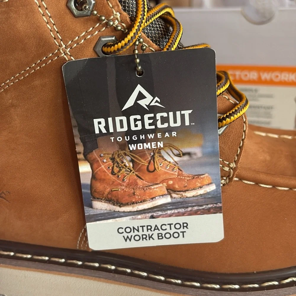 Women’s Tan Work Boots Size 8 - Picture 4 of 4